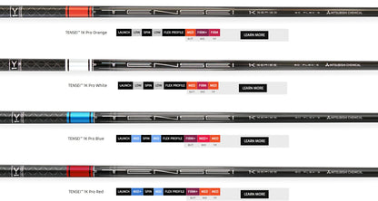 Mitsubishi Golf Shafts TENSEI™ 1K Pro Orange, White, Blue, Red  *** 5 day Build Time ****