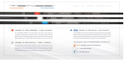 Mitsubishi Golf Shafts TENSEI™ 1K Pro Orange, White, Blue, Red  *** 5 day Build Time ****